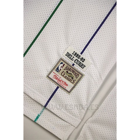 Camiseta Charlotte Hornets Dell Curry #30 Retro Blanco